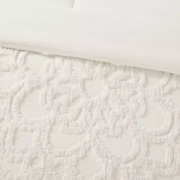 Kirklands Home Comforters|Medallion Full/Queen 3-pc. Comforter Set White