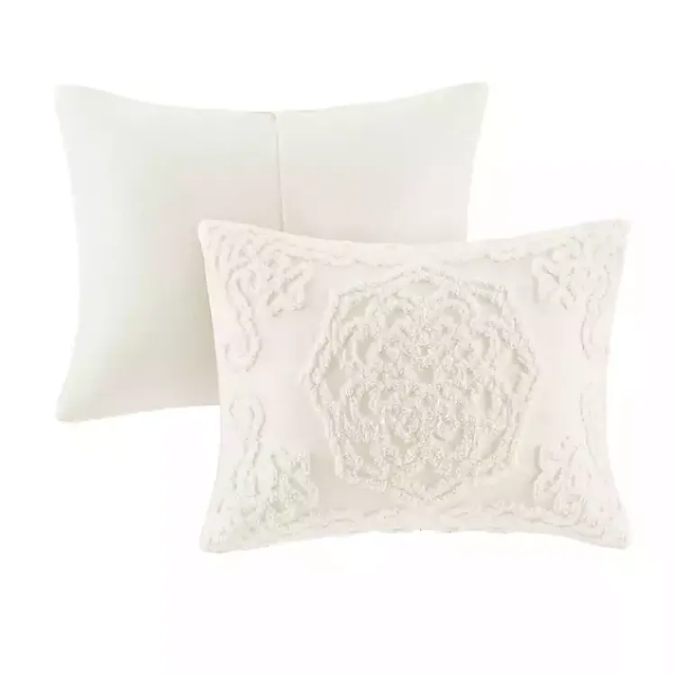 Kirklands Home Comforters|Medallion Full/Queen 3-pc. Comforter Set White