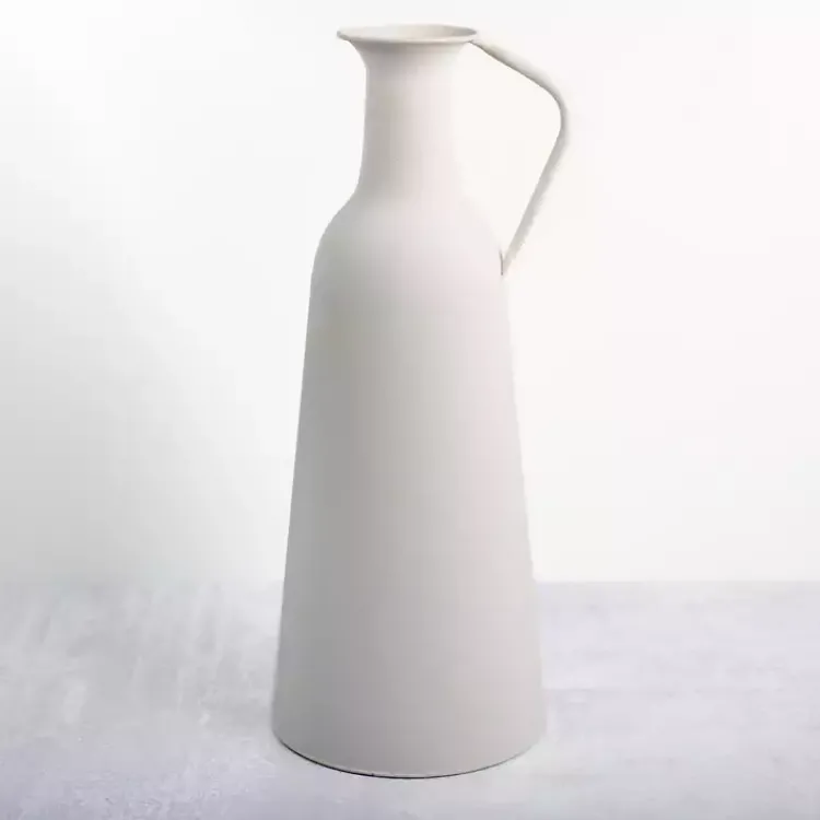 New Metal Jug Floor Vase, 20 in. Vases