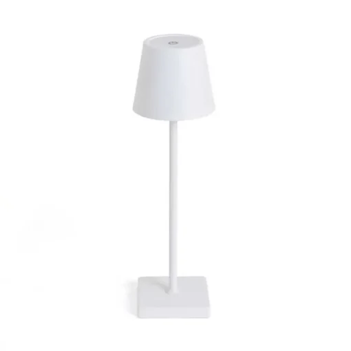 Kirklands Home Table Lamps|Metal LED Cordless Touch Lamp White