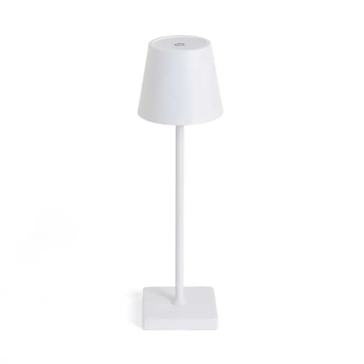 Kirklands Home Table Lamps|Metal LED Cordless Touch Lamp White
