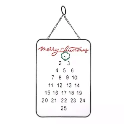 Outlet Metal Merry Christmas Countdown Wall Plaque Christmas Art & Wall Decor