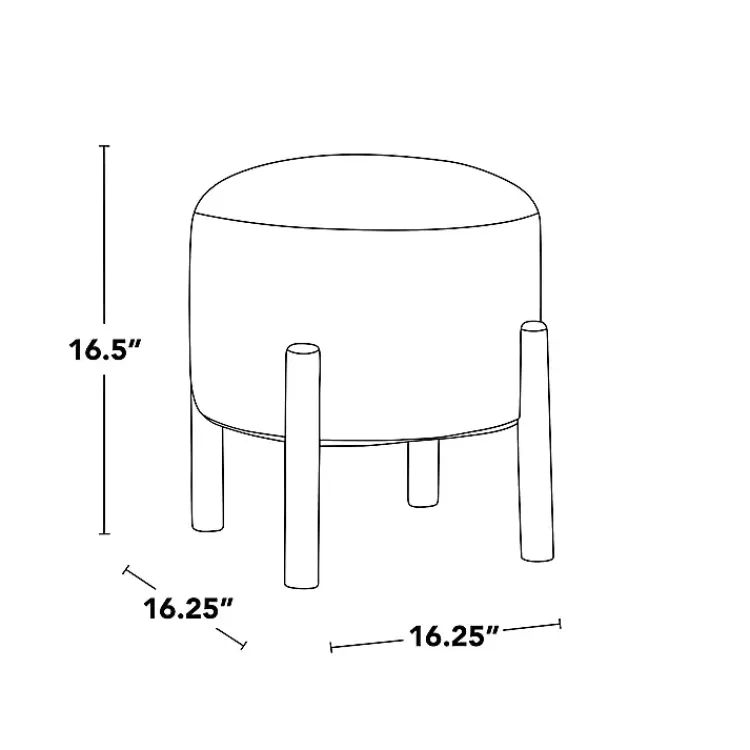 Kirklands Home Benches & Ottomans|Michelle Ottoman White