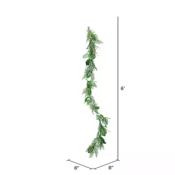 White Mini Flowers Garland Arrangements & Greenery