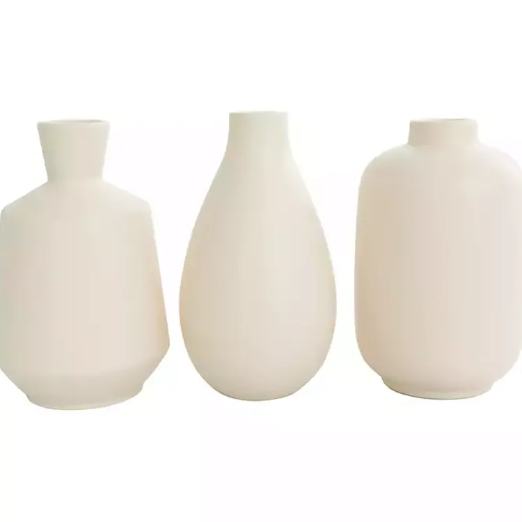 Hot Minimalist Ceramic Vases, Set of 3 Vases