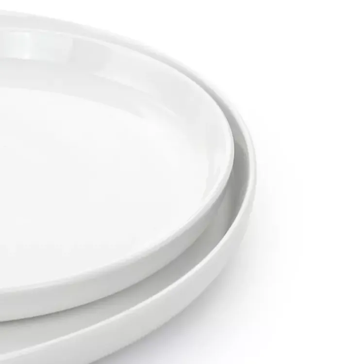 Kirklands Home Dinnerware|Modern Ceramic 16-pc. Dinnerware Set White