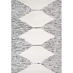 Kirklands Home Area Rugs|White Moroccan Accent Rug, 2x3