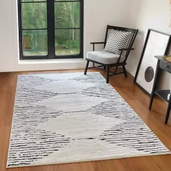 Kirklands Home Area Rugs|White Moroccan Accent Rug, 2x3