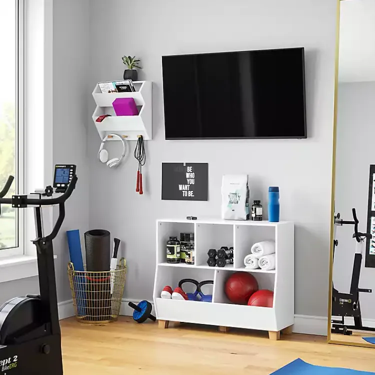 Kirklands Home Bookshelves|Multi Cubby Organizer Bookshelf White