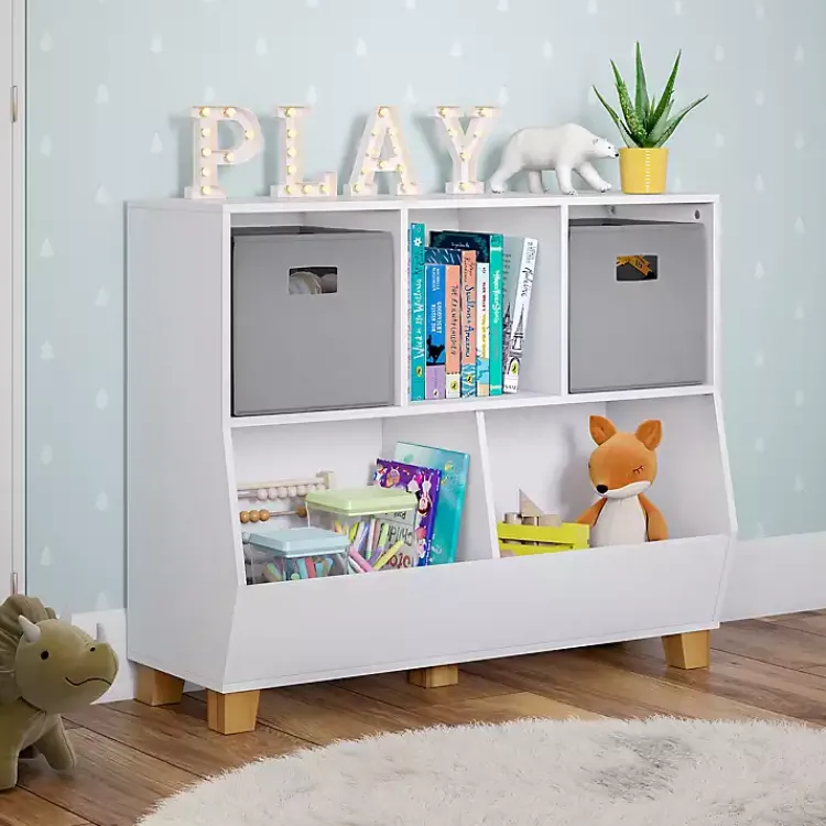 Kirklands Home Bookshelves|Multi Cubby Organizer Bookshelf White