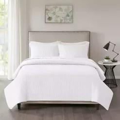 Kirklands Home Bedspreads & Coverlets|Nash 3-pc. Reversible King Coverlet Set White