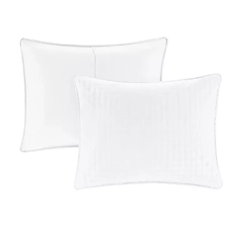 Kirklands Home Bedspreads & Coverlets|Nash 3-pc. Reversible King Coverlet Set White