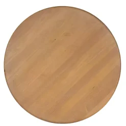 Kirklands Home Dining Tables|White Natural Top Pedestal Dining Table