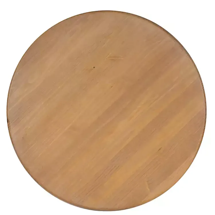 Kirklands Home Dining Tables|White Natural Top Pedestal Dining Table