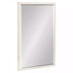 Kirklands Home Decorative Mirrors|White Oakhurst Rectangle Wall Mirror, 36 in.