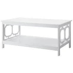 Kirklands Home Coffee Tables|Octagon Single Shelf Coffee Table White