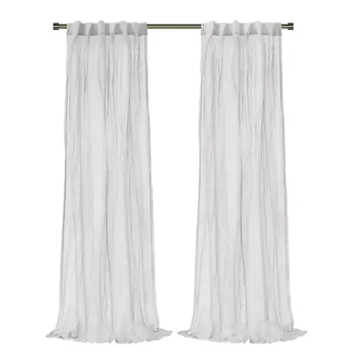 Kirklands Home Curtains & Drapes|Paloma Curtain Panel, 95 in. White