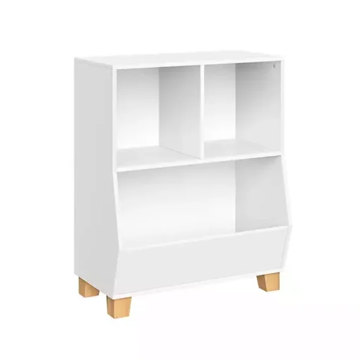 Kirklands Home Bookshelves|White Pine Catch-All Toy Organizer with Cubbies