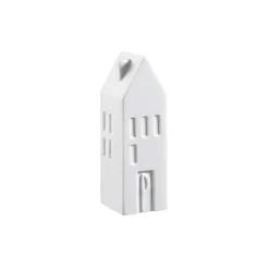 Kirklands Home Kitchen Accessories|Porcelain House Shaped Salt & Pepper Shakers White
