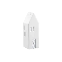Kirklands Home Kitchen Accessories|Porcelain House Shaped Salt & Pepper Shakers White
