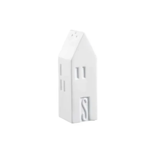 Kirklands Home Kitchen Accessories|Porcelain House Shaped Salt & Pepper Shakers White