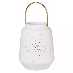 Sale Porcelain Lantern with Brass Handle, 5 in. Lanterns
