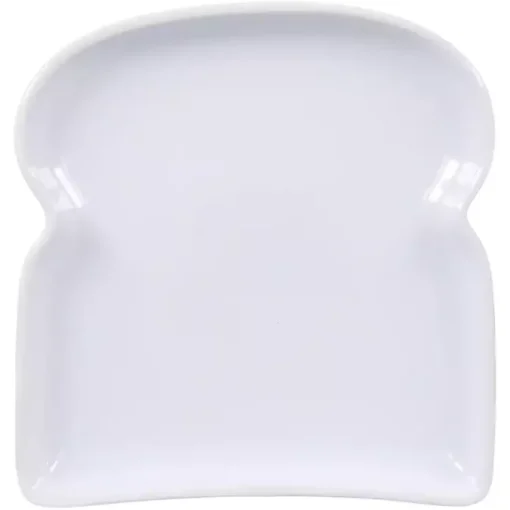 Kirklands Home Dinnerware|Porcelain Toast Plates, Set of 4 White