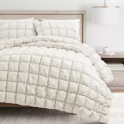 Kirklands Home Comforters|Puff 3-pc. Full/Queen Comforter Set White