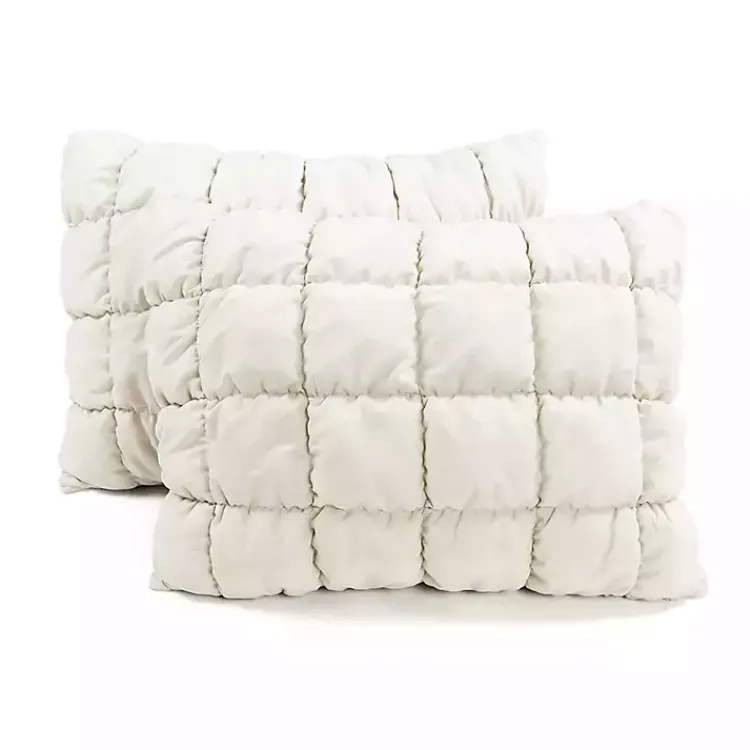 Kirklands Home Comforters|Puff 3-pc. Full/Queen Comforter Set White
