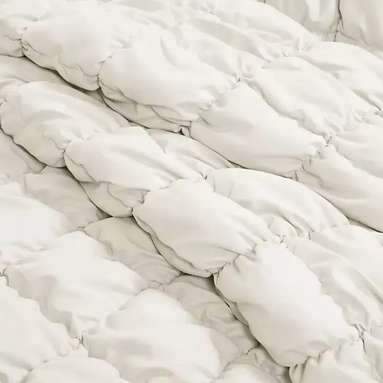 Kirklands Home Comforters|Puff 3-pc. Full/Queen Comforter Set White