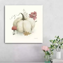Outlet Pumpkin and Foliage Canvas Print, 20x20 in. Fall
