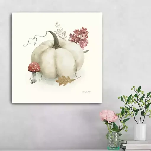 Outlet Pumpkin and Foliage Canvas Print, 20x20 in. Fall