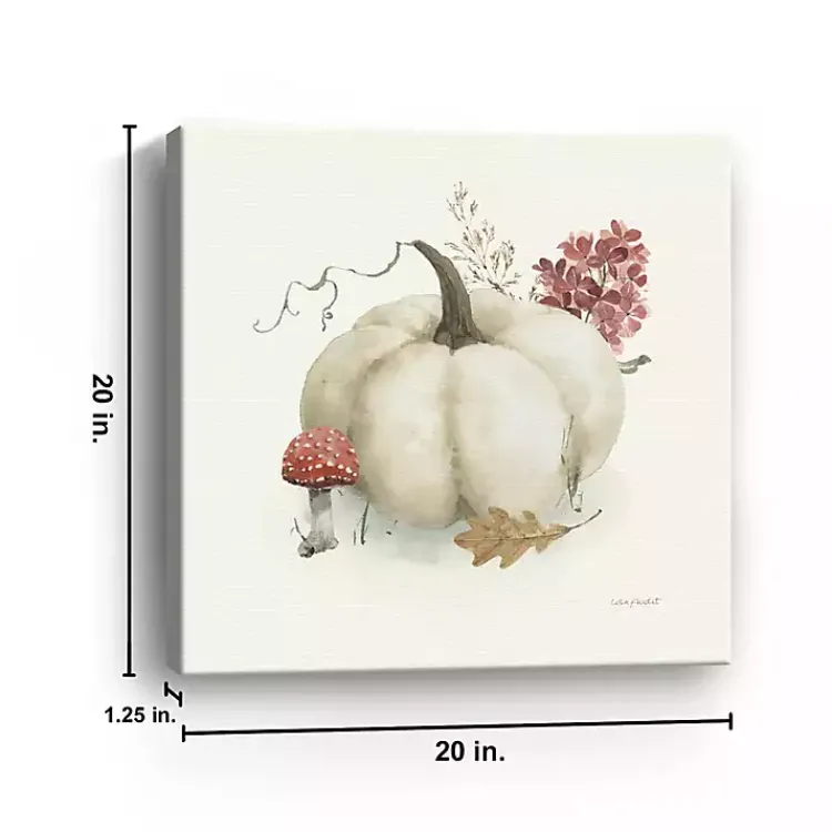 Outlet Pumpkin and Foliage Canvas Print, 20x20 in. Fall