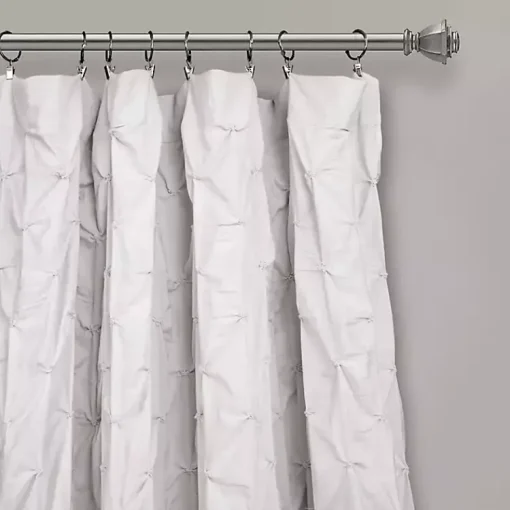 Kirklands Home Curtains & Drapes|Ravello Pintuck Curtain Panel, 84 in. White