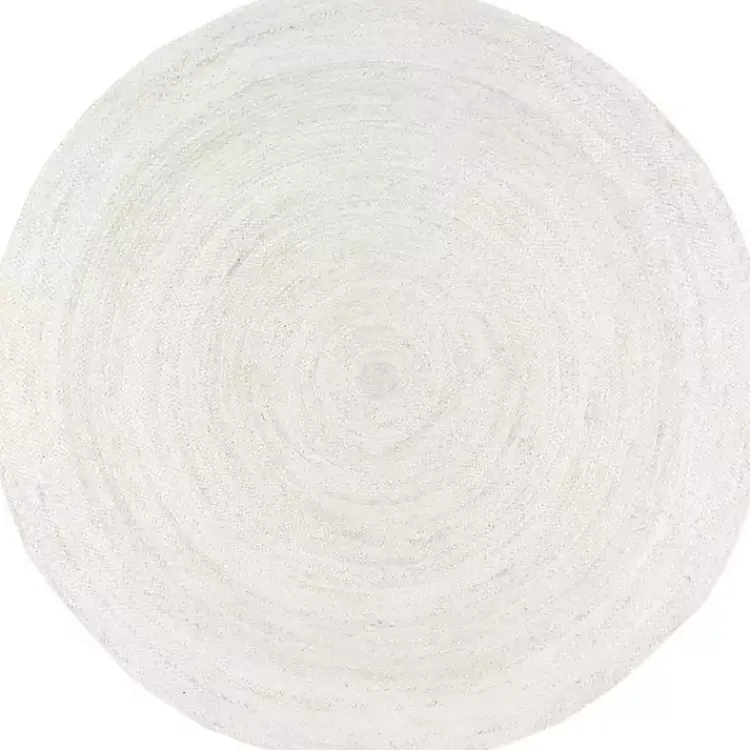 Kirklands Home Area Rugs|Reno Woven Round Area Rug, 4 ft. White