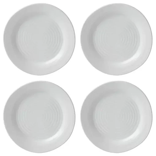 Kirklands Home Dinnerware|Ridge 12-pc. Stoneware Dinnerware Set White