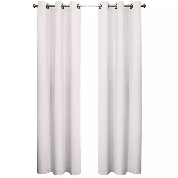 Kirklands Home Curtains & Drapes|Room Darkening Curtain Panel Set, 72 in. White
