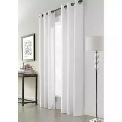 Kirklands Home Curtains & Drapes|Room Darkening Curtain Panel Set, 72 in. White