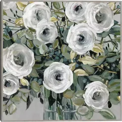 Kirklands Home Framed Art|White Rose Parade Framed Canvas Art Print