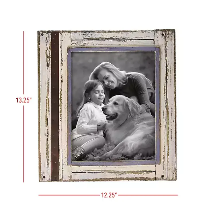 Clearance White Rustic Wooden Photo Frame, 8x10 Picture Frames