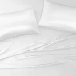 Kirklands Home Bed Sheets|Satin King 2-pc. Pillow Case Set White