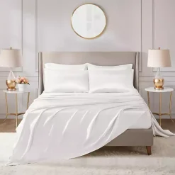 Kirklands Home Bed Sheets|Satin 6-pc. Full Sheet Set White