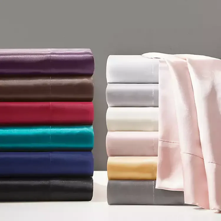 Kirklands Home Bed Sheets|Satin 6-pc. King Sheet Set White