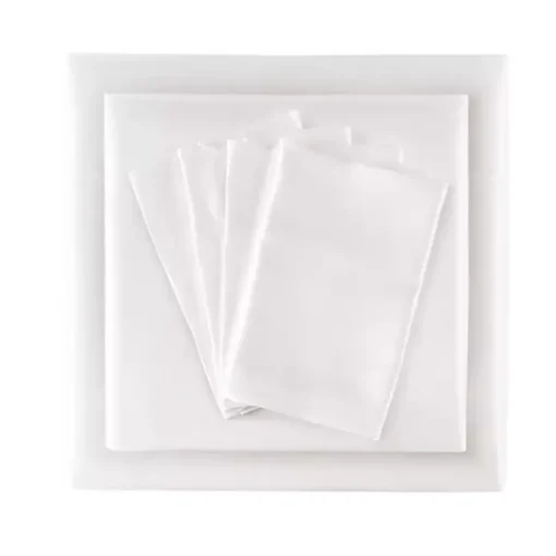 Kirklands Home Bed Sheets|Satin 6-pc. Queen Sheet Set White