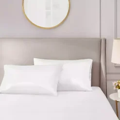 Kirklands Home Bed Sheets|Satin Standard 2-pc. Pillow Case Set White