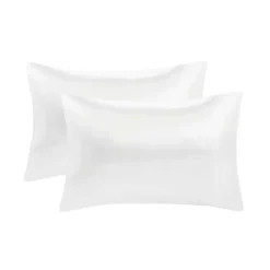 Kirklands Home Bed Sheets|Satin Standard 2-pc. Pillow Case Set White