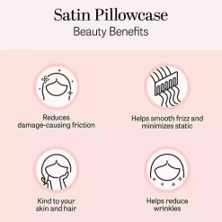 Kirklands Home Bed Sheets|Satin Standard 2-pc. Pillow Case Set White