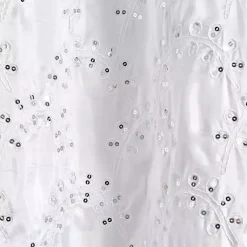 Kirklands Home Shower Curtains|Sequined Shower Curtain White
