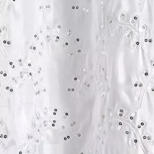 Kirklands Home Shower Curtains|Sequined Shower Curtain White
