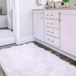 Kirklands Home Area Rugs|Shag Washable Area Rug, 3x5 White